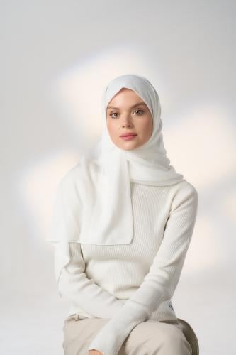 حجاب ميني غير سترتش اوف وايت