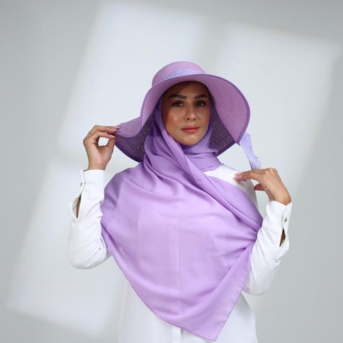 طقم قبعة كاملة مع طرحة صيفية