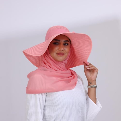 طقم قبعة كاملة مع طرحة صيفية