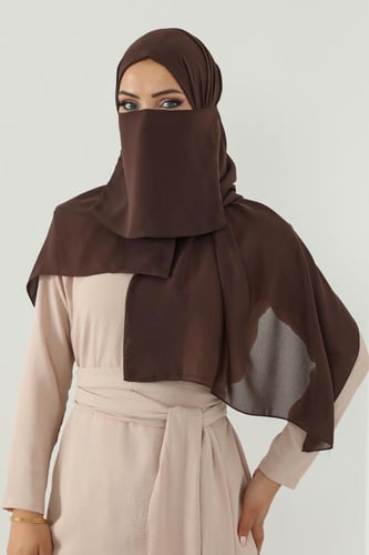 طقم طرحة ولثام مطاط