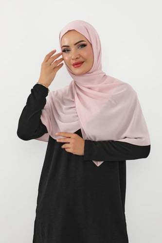 حجاب شيفون بمغناطيس وقبعة بالوسط