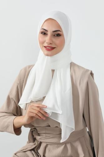 طرحة كرنشي مخيطة