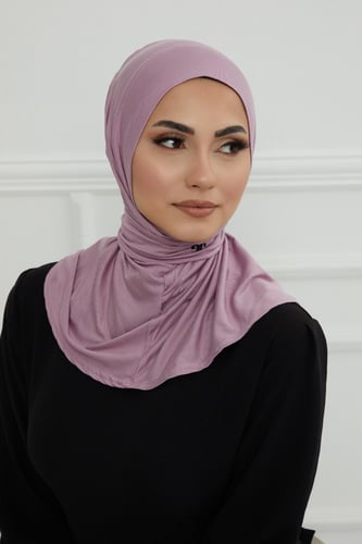 قبعة حجاب دبل سترتش ربط - موف