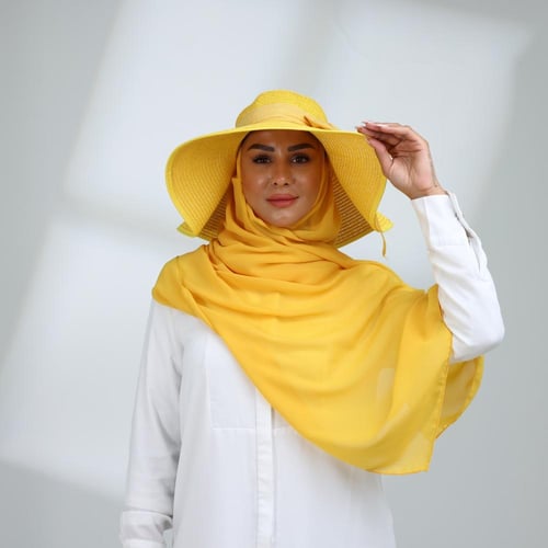 طقم قبعة كاملة مع طرحة صيفية