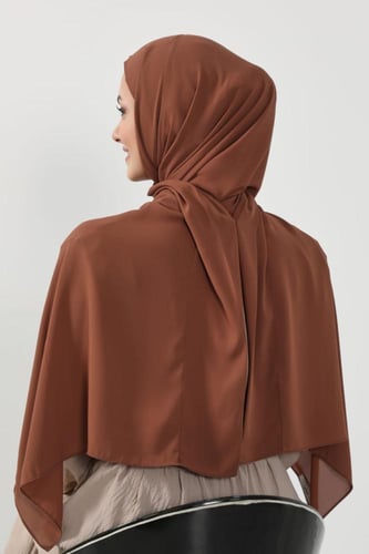 حجاب شيفون بمغناطيس وقبعة بالوسط