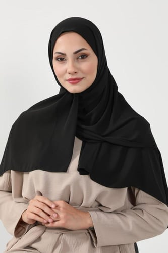 حجاب شيفون بمغناطيس وقبعة جانبية على الجهة اليسرى-...