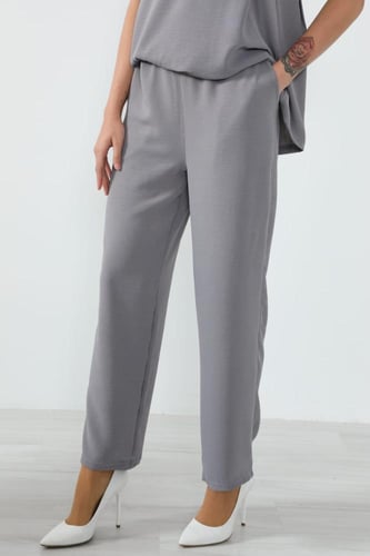 بدلة حجاب وعباية - سمول/ميديم-رمادي