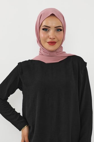 حجاب شيفون بمغناطيس وقبعة بالوسط