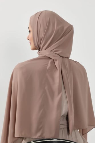 حجاب شيفون بمغناطيس وقبعة بالوسط