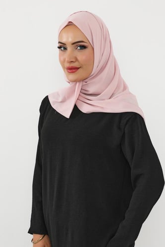 حجاب شيفون بمغناطيس وقبعة جانبي