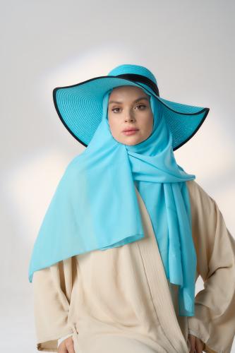 طقم قبعة كاملة مع طرحة صيفية