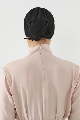 قبعة تحت الحجاب قطنية -أسود