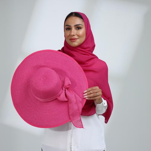 طقم قبعة كاملة مع طرحة صيفية