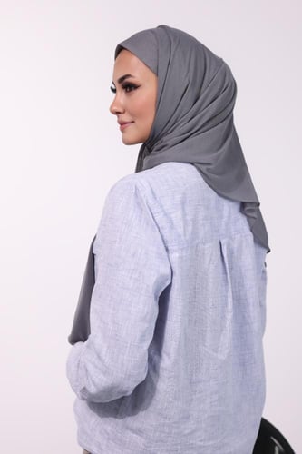 طرحه شاش تركي- رمادي غامق