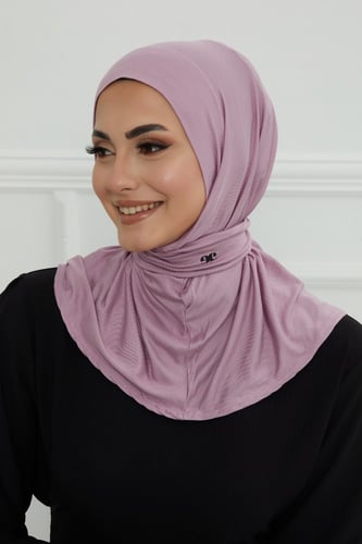 قبعة حجاب دبل سترتش ربط - موف