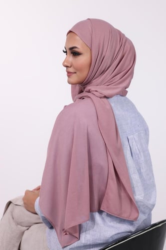 طرحة مخيطة جاهزة - وردي غامق