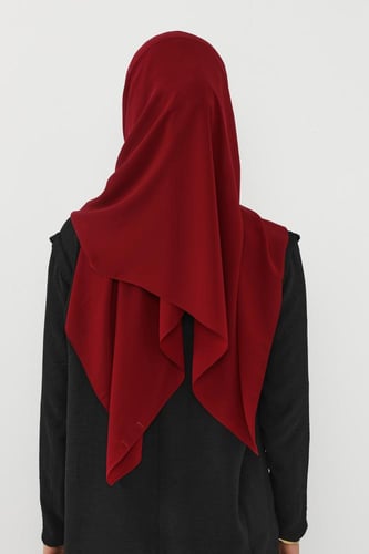 حجاب شيفون بمغناطيس وقبعة جانبي