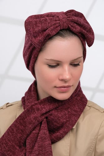 طقم توربان شتوي مع شال