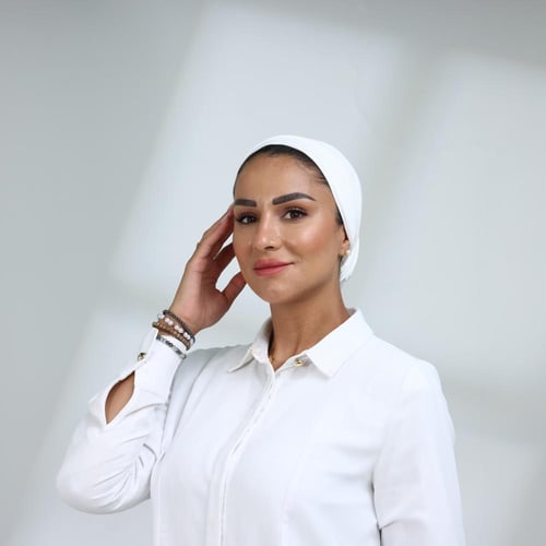 توربان لف خفيف مع ذيل طويل - اوف وايت