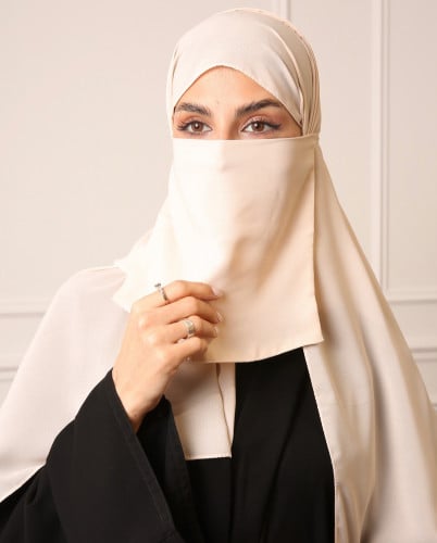 طرحة مع لثام ليزر -بيج