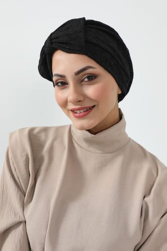 توربان دانتيل اسود