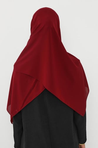 حجاب شيفون بمغناطيس وقبعة جانبي