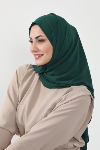 حجاب شيفون بمغناطيس وقبعة جانبي