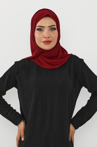 حجاب شيفون بمغناطيس وقبعة جانبي