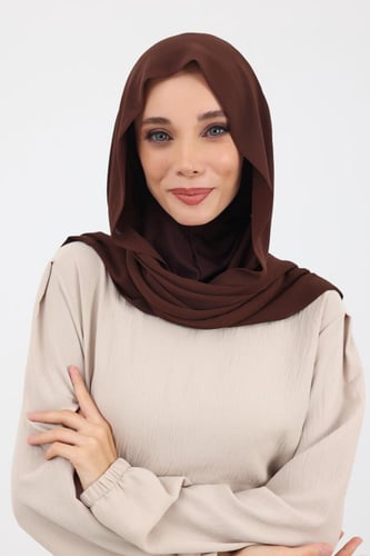 طرحة شيفون مع قبعة كاملة مشبوكة