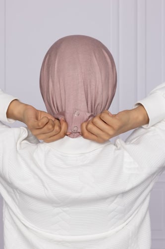 طرحة بناتي طقطق- وردي لحمي