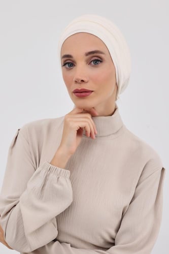 توربان قطعتين دبل سترتش بيج فاتح - ربط