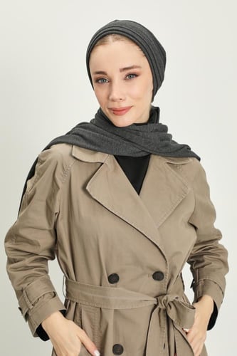 توربان شتوي قطني ثقيل مع سكارف