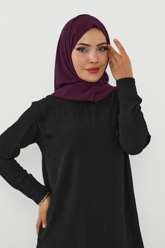 حجاب شيفون بمغناطيس وقبعة جانبي