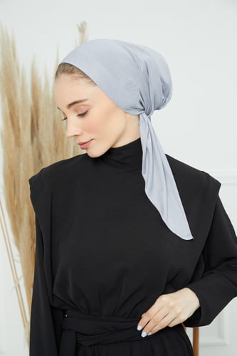 توربان قطني ربط من الخلف - رمادي