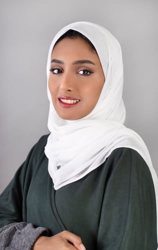 طرحة جاهزة مع مطاط - أبيض