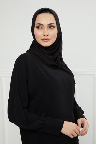 حجاب شاش تركي ميني | أسود