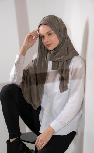 حجاب شتوي - بني شوكلاته