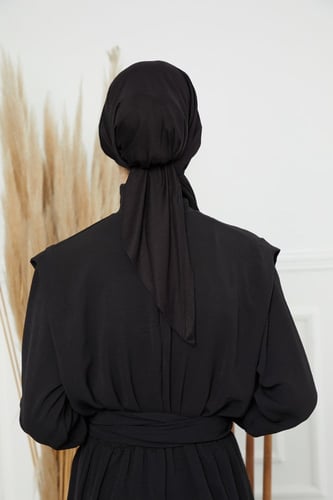 توربان كاب ربط من الخلف - اسود