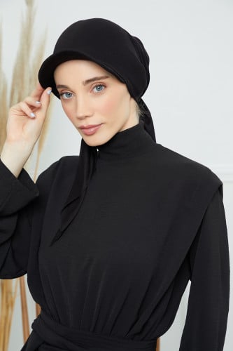توربان كاب ربط من الخلف - اسود