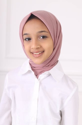 طرحة بناتي ربط من الخلف - وردي