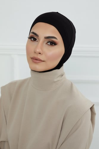 قبعة كاملة تغطي الرقبة والرأس - أسود