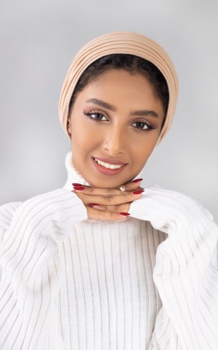 توربان قطعتين لزق - بني فاتح