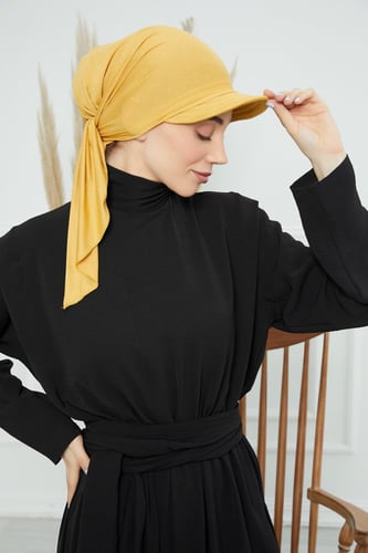 توربان كاب ربط من الخلف - اصفر داكن