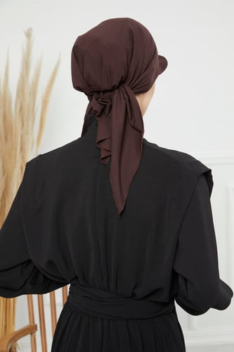 توربان كاب ربط من الخلف - بني داكن