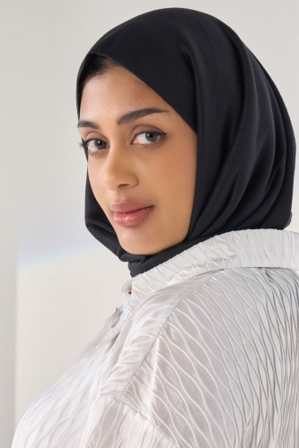 طرحة شيفون مبطن - بيج غامق