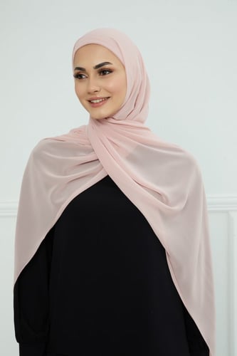 شيفون مع قبعة مشبوكة