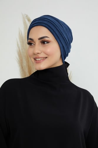 توربان قطعتين لزق - كحلي