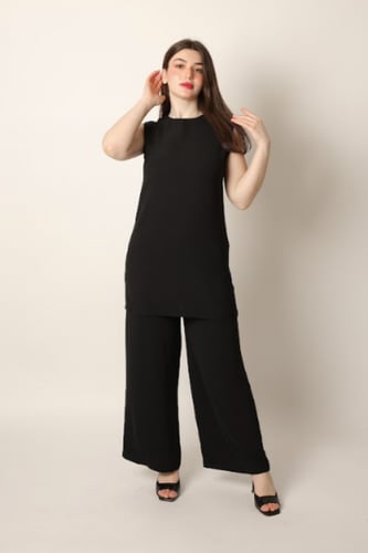 بنطلون صيفي خامة باردة جدا-اسود