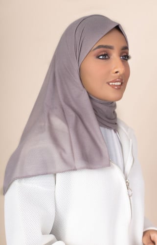 حجاب شاش تركي ميني | رمادي فاتح