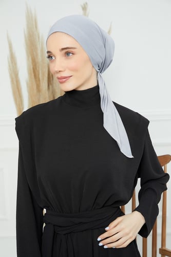 توربان قطني ربط من الخلف - رمادي